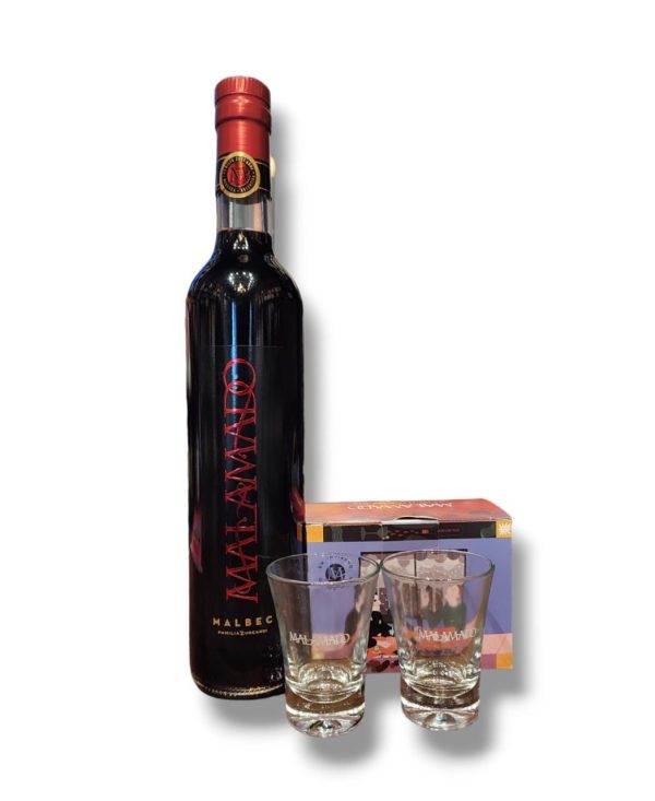 Malamado Malbec Familia Zuccardi 500ml + Dos CHUPITOS de regalo