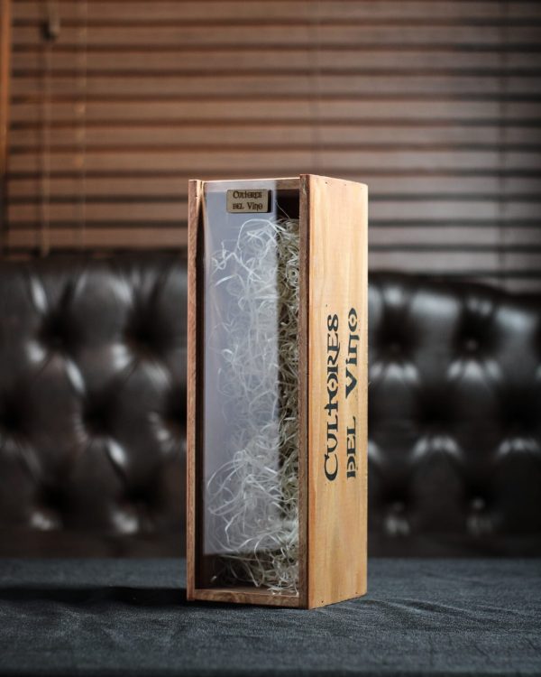 Estuche de madera RUSTIC con tapa de vidrio - Imagen 2